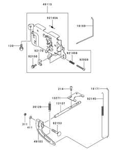 Fh580v-As11 Control Equipment Diagram and Parts List for ENFORCER44 53AI3AGF750-19HP Cub Cadet Lawn Tractor